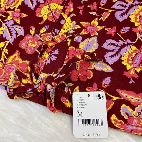 NWT Free People Summer Of Love Bandeau in Wine and Natural - Picture 13 of 15